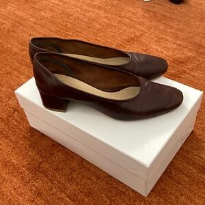 Maryam Nasir Zadeh Roberta Ballerina Size 38 in Mahogany